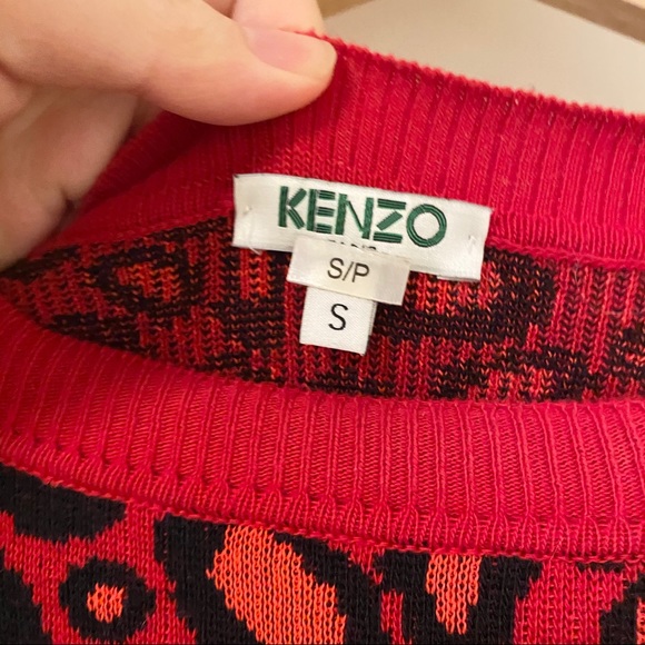 Kenzo Leopard Print Sweater Dress - Picture 5 of 8